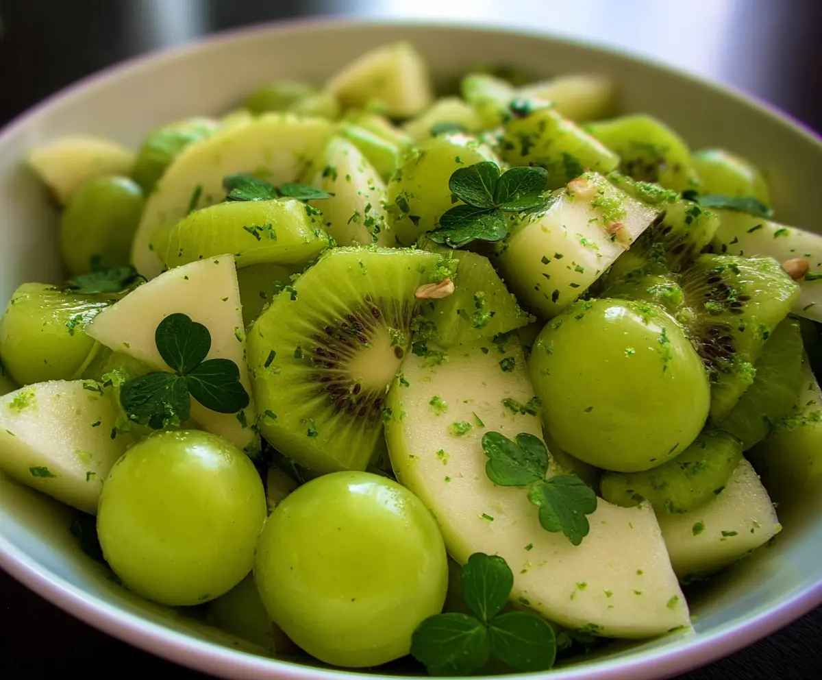 Fresh St. Patrick’s Day Green Fruit Salad