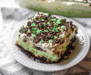 St. Patrick’s Day Shamrock Lasagna Dessert