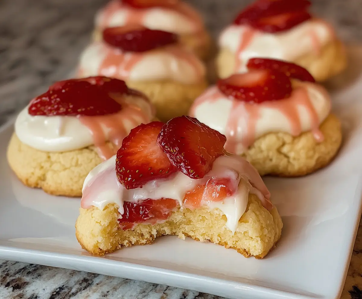 Easy Strawberry Shortcake Cookies