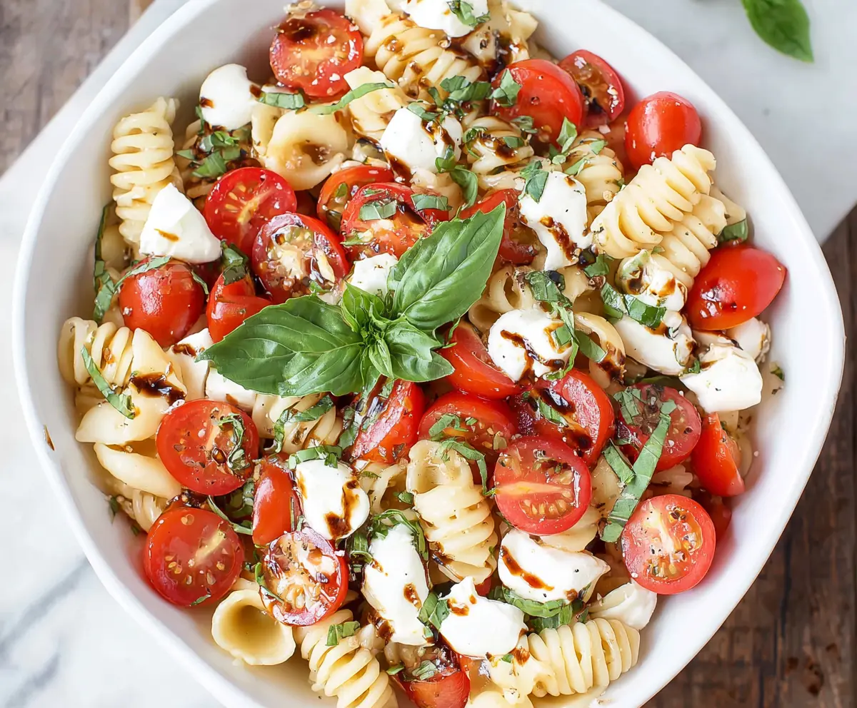 Easy Caprese Pasta Salad Recipe