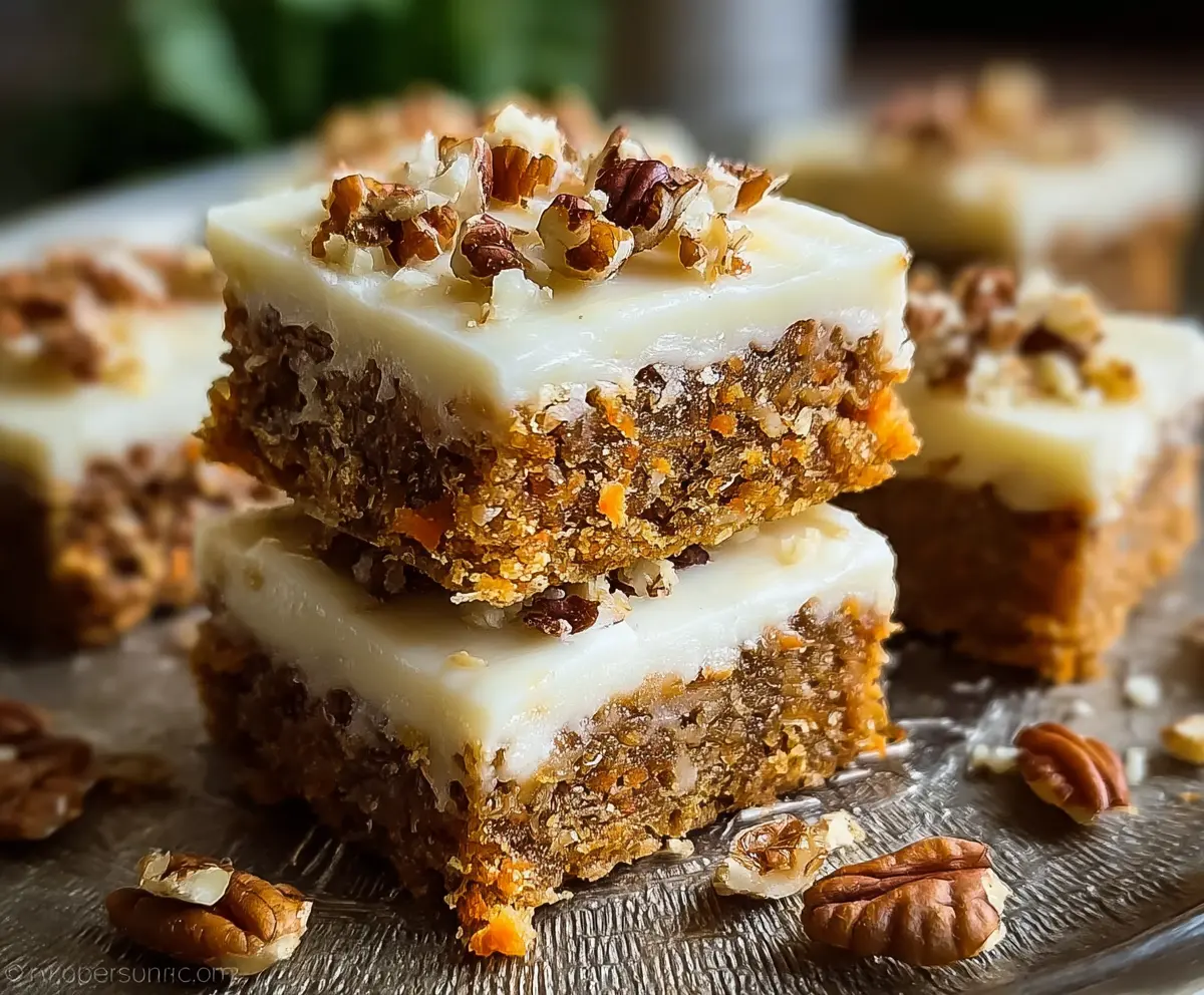Easy Carrot Cake Bars Recipe