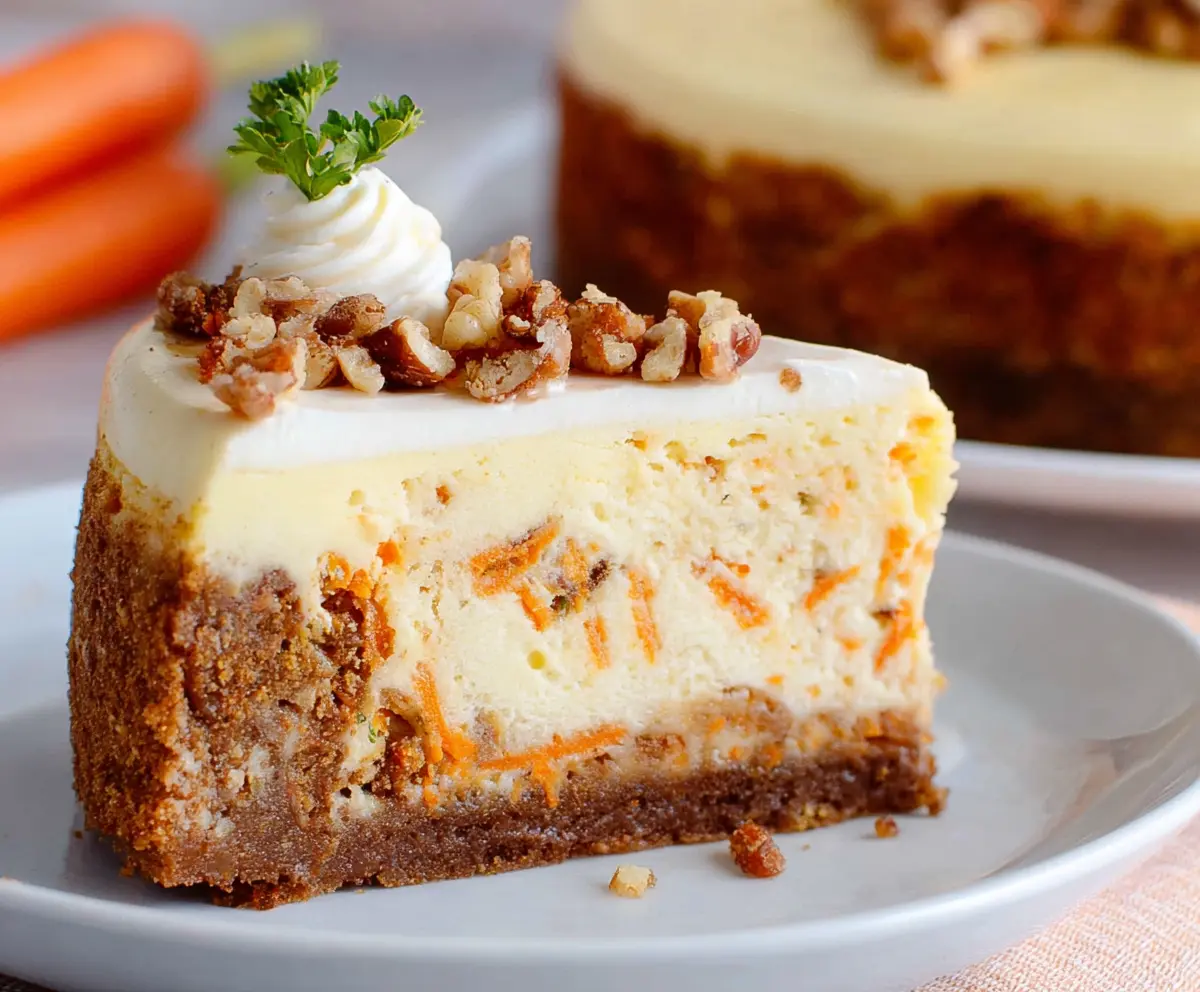 Creamy Carrot Cake Cheesecake Recipe
