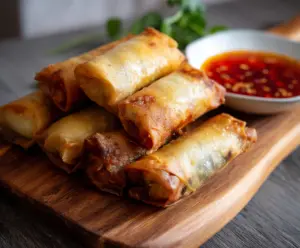 Crispy Baked Vegetable Spring Rolls
