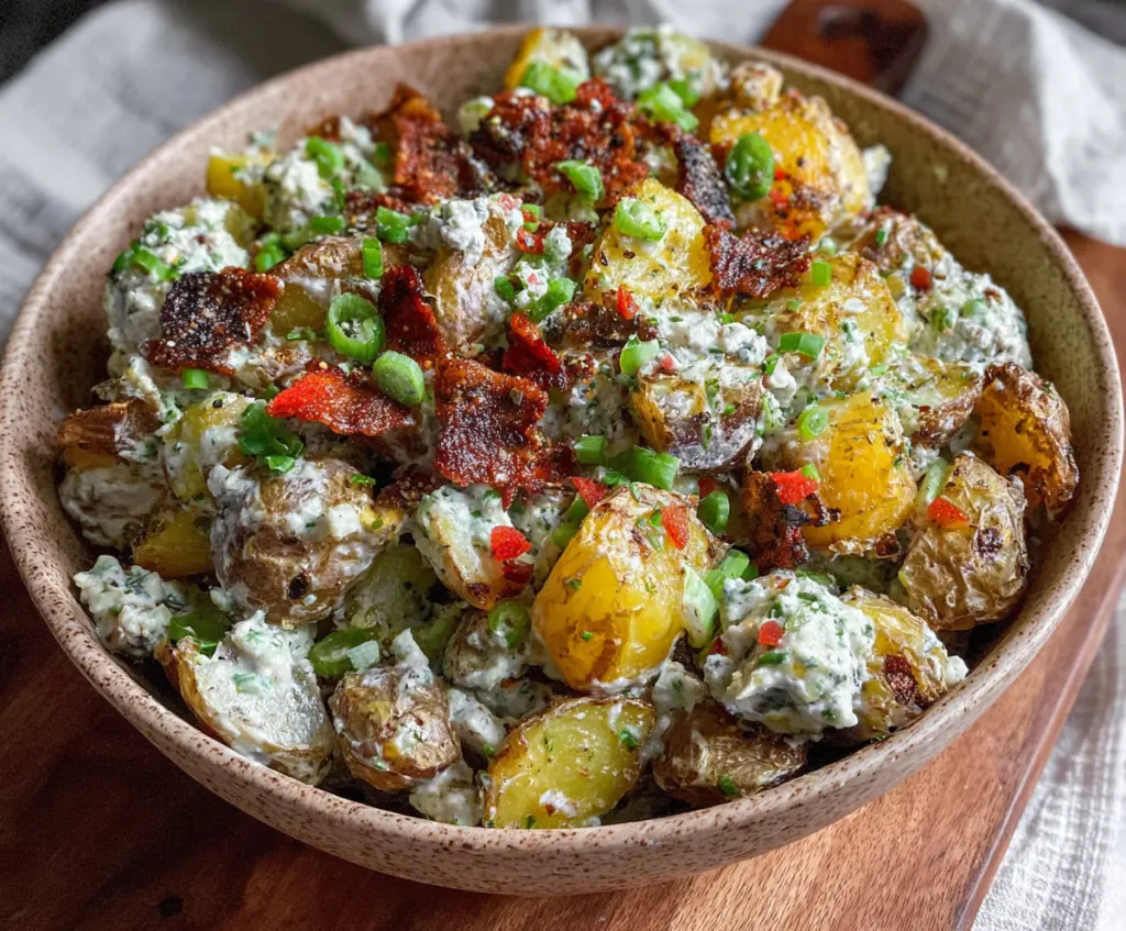 Crispy Smashed Potato Salad