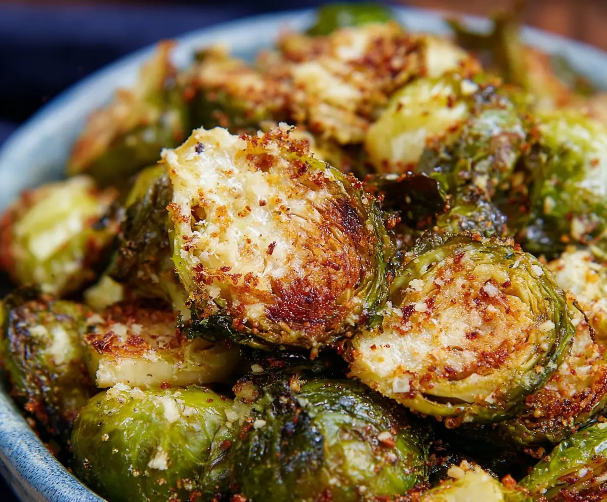 Easy Garlic Parmesan Brussels Sprouts