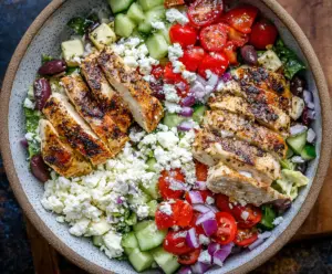 Greek Chicken Salad Bowls