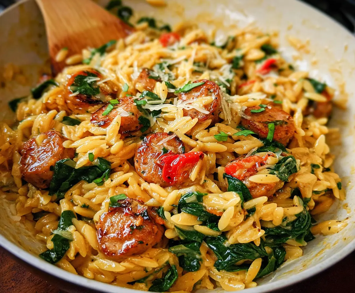 Easy Chicken Sausage Orzo Recipe
