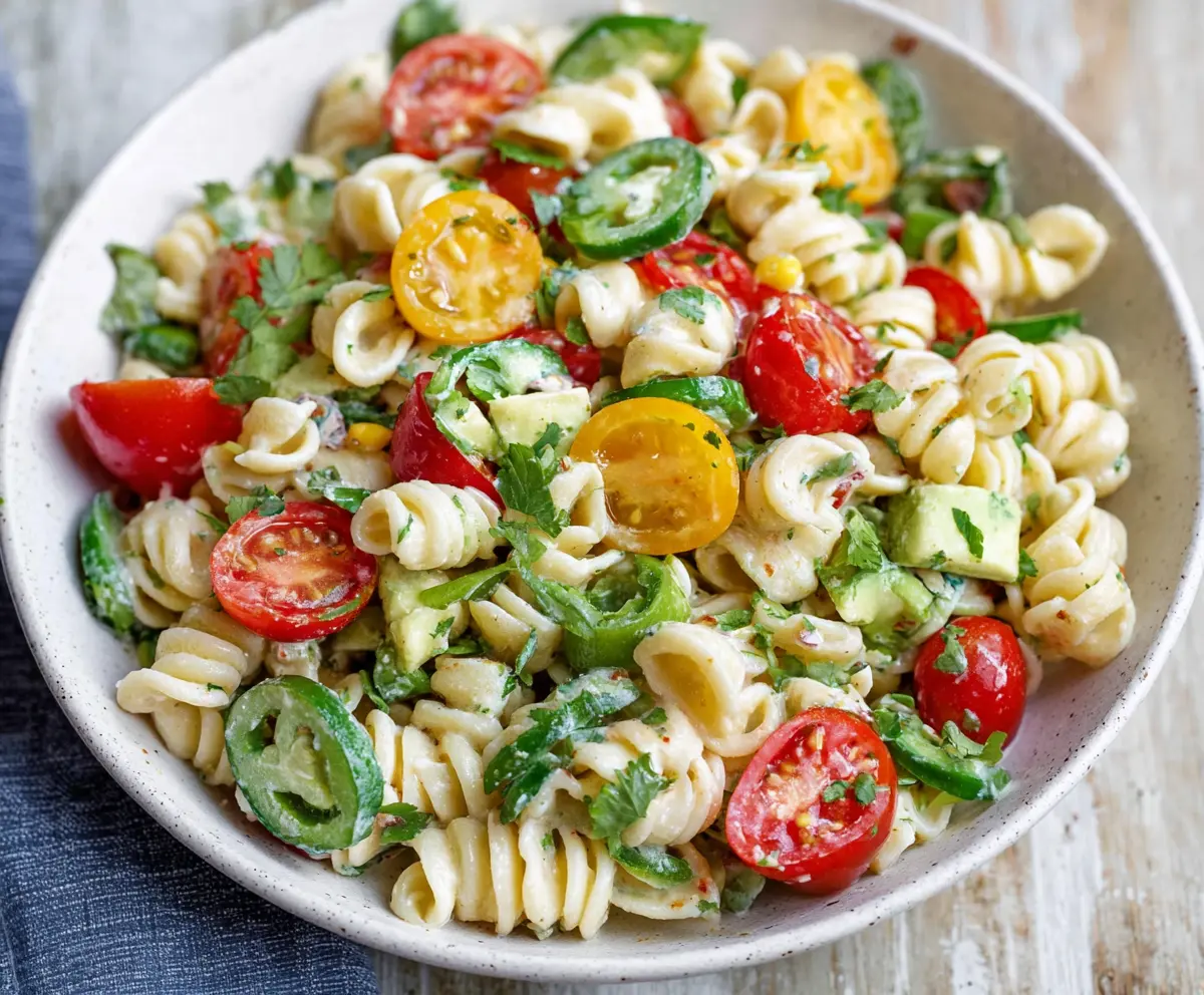 Fresh Cilantro Lime Pasta Salad