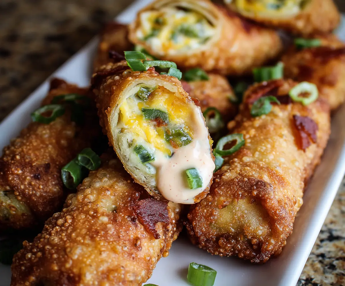 Mini Jalapeno Popper Egg Rolls