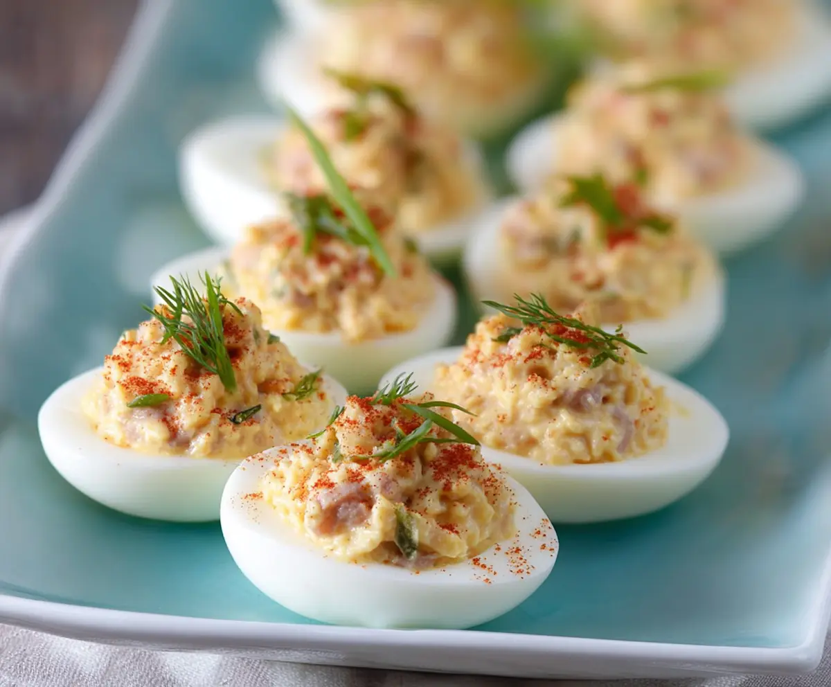 Easy Tuna Deviled Eggs Recipe