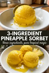 3-Ingredient Pineapple Sorbet