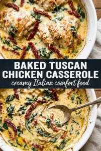 Baked Tuscan Chicken Casserole