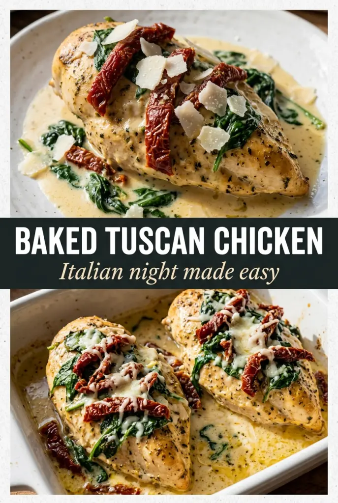 Baked Tuscan Chicken
