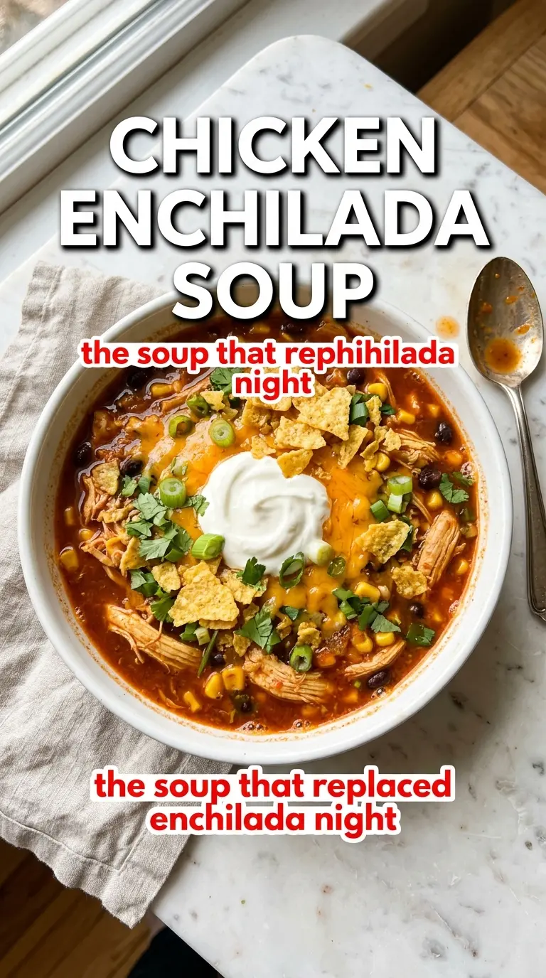 Chicken Enchilada Soup smoky Tex-Mex bowl