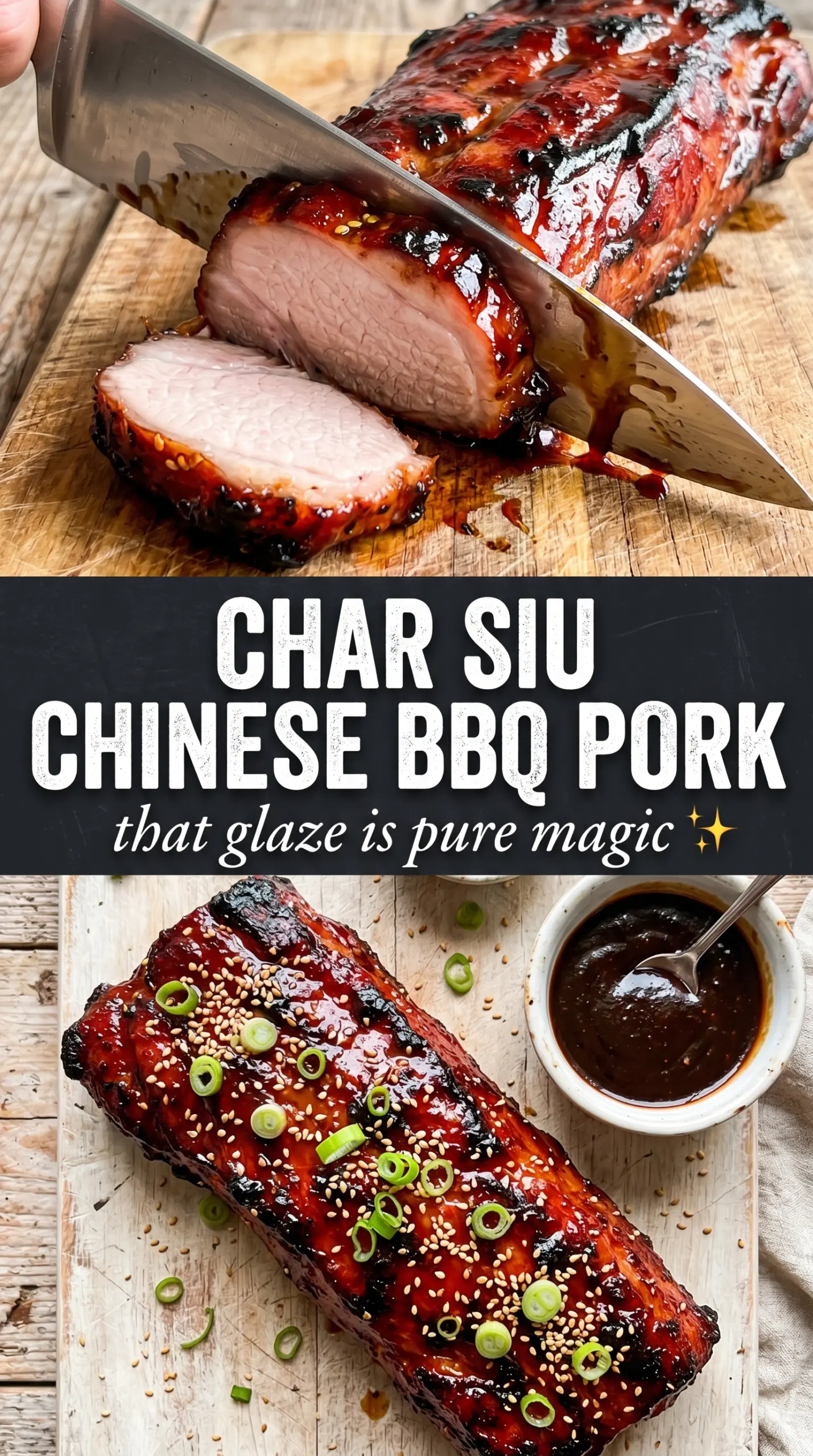 Chinese BBQ Pork Char Siu glossy caramelized