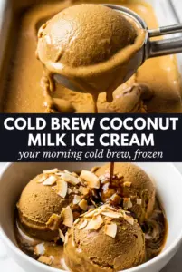 Cold Brew Coffee and Coconut Milk Ice Cream