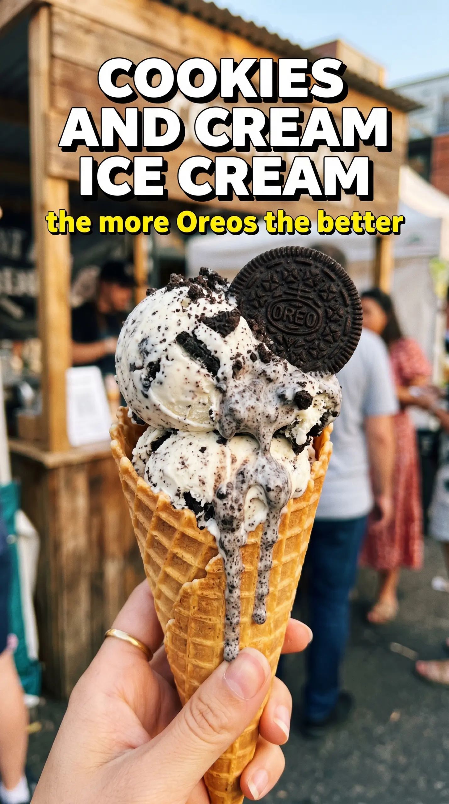 Scoop of homemade ice cream in a bowl