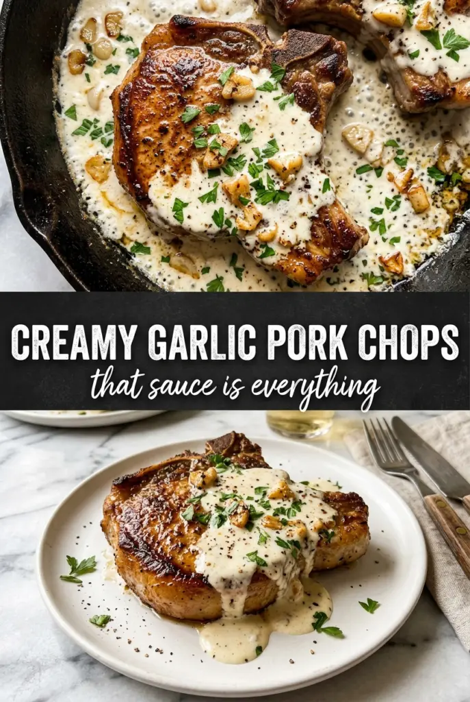 Creamy Garlic Pork Chops