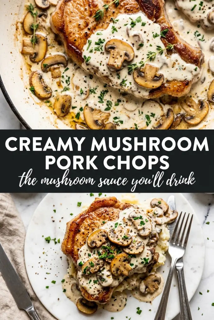 Creamy Mushroom Pork Chops