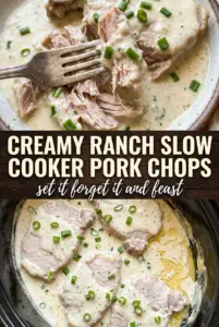 Creamy Ranch Slow-Cooker Pork Chops