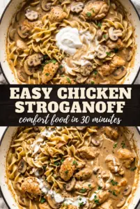 Easy Chicken Stroganoff