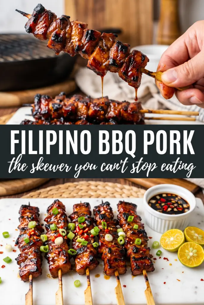 Filipino BBQ Pork Skewers