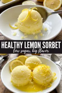 Healthy Lemon Sorbet