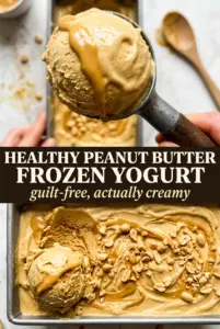 Healthy Peanut Butter Frozen Yogurt