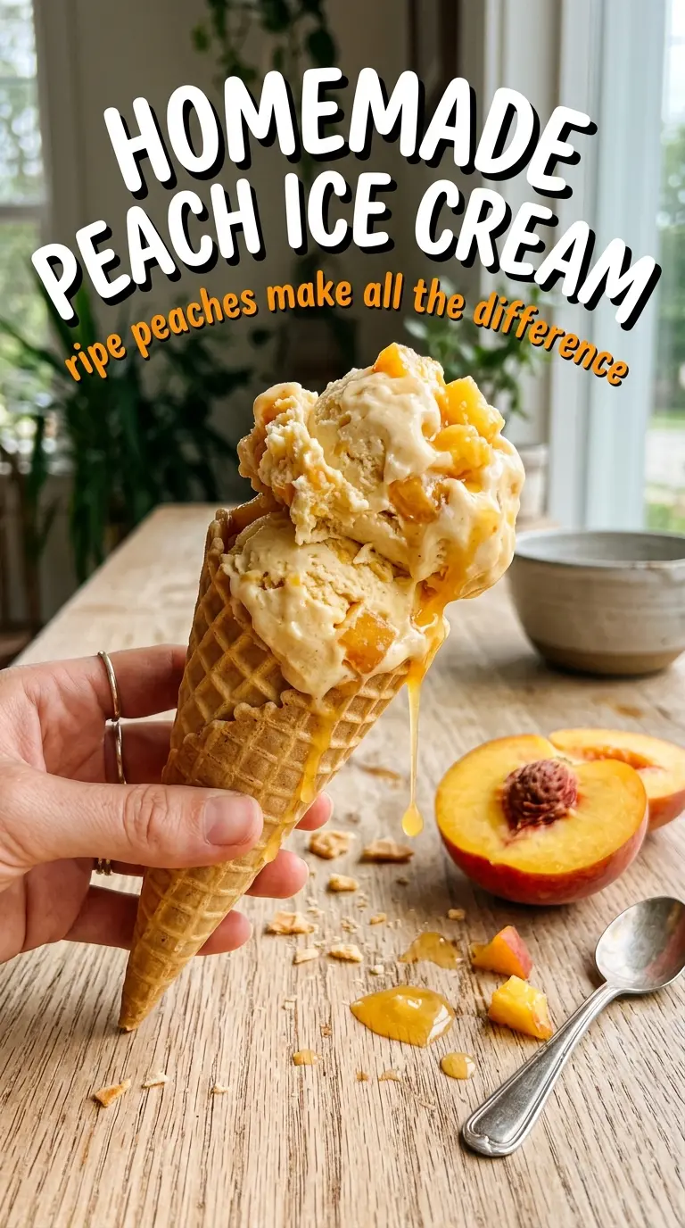 Scoop of homemade ice cream in a bowl