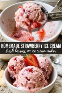 Homemade Strawberry Ice Cream