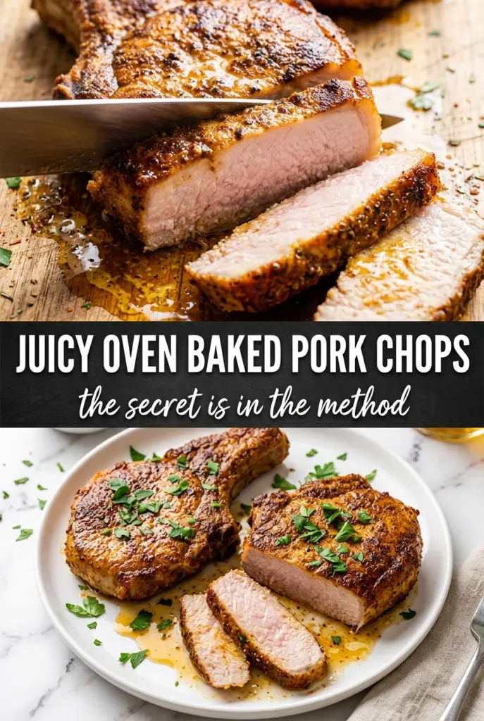 Juicy Oven Baked Pork Chops