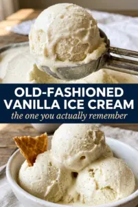 Old-Fashioned Homemade Vanilla Ice Cream