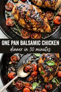 One Pan Balsamic Chicken