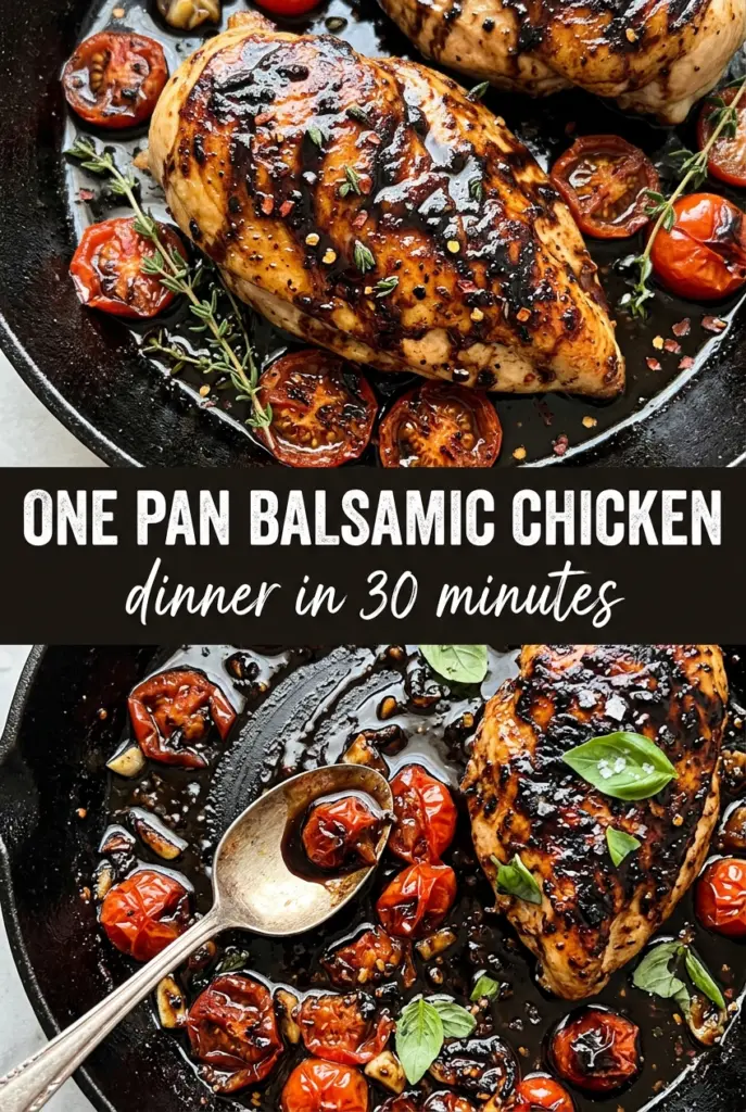 One Pan Balsamic Chicken