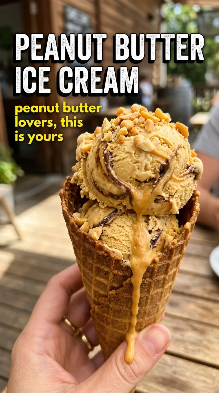 Peanut Butter Ice Cream creamy custard-rich