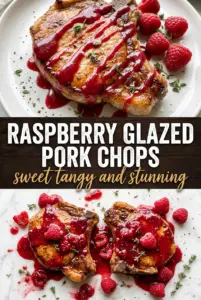 Raspberry Glazed Pork Chops