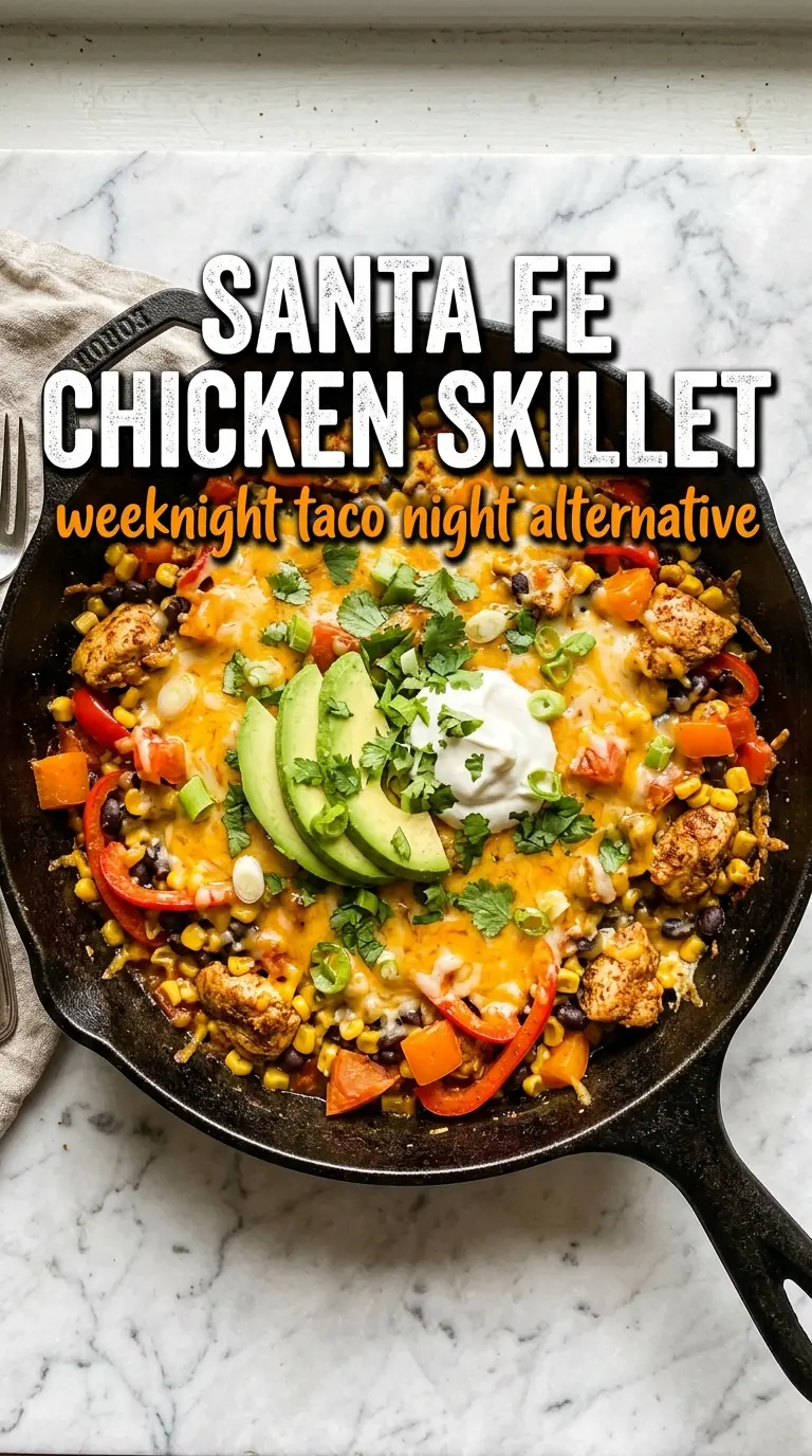 Santa Fe Chicken Skillet golden chicken, black beans, corn