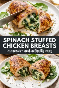 Spinach Stuffed Chicken Breasts