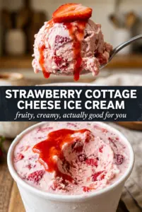 Strawberry Cottage Cheese Ice Cream