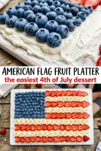 American Flag Fruit Platter