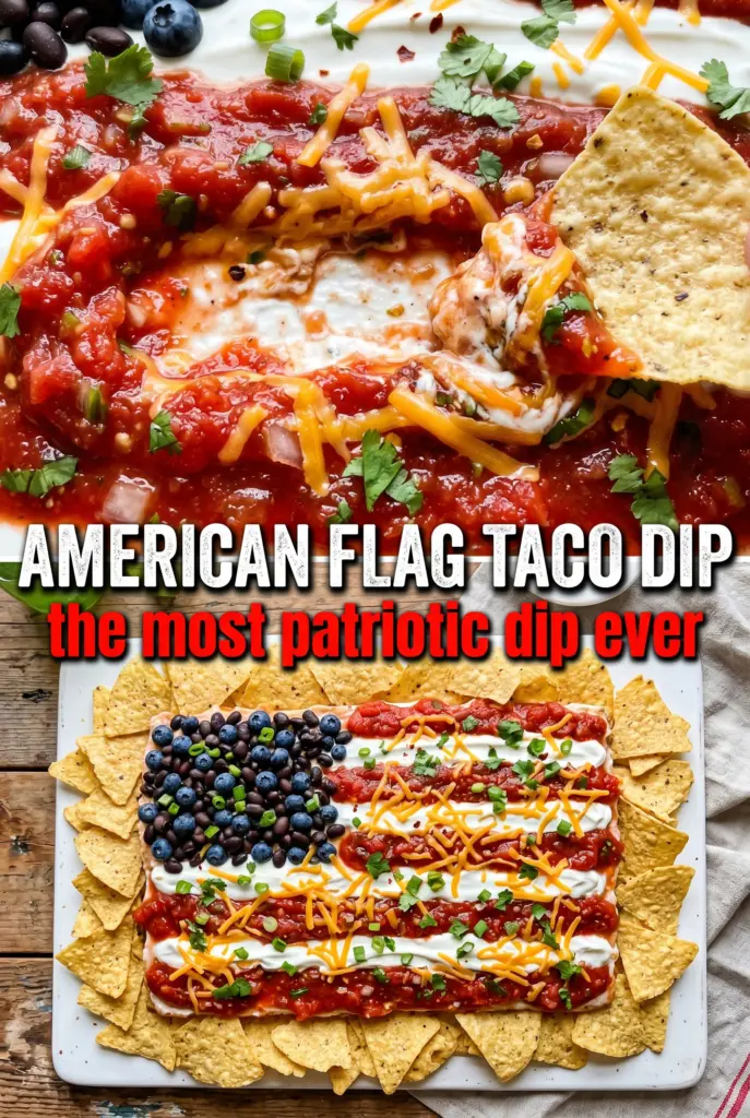 American Flag Taco Dip