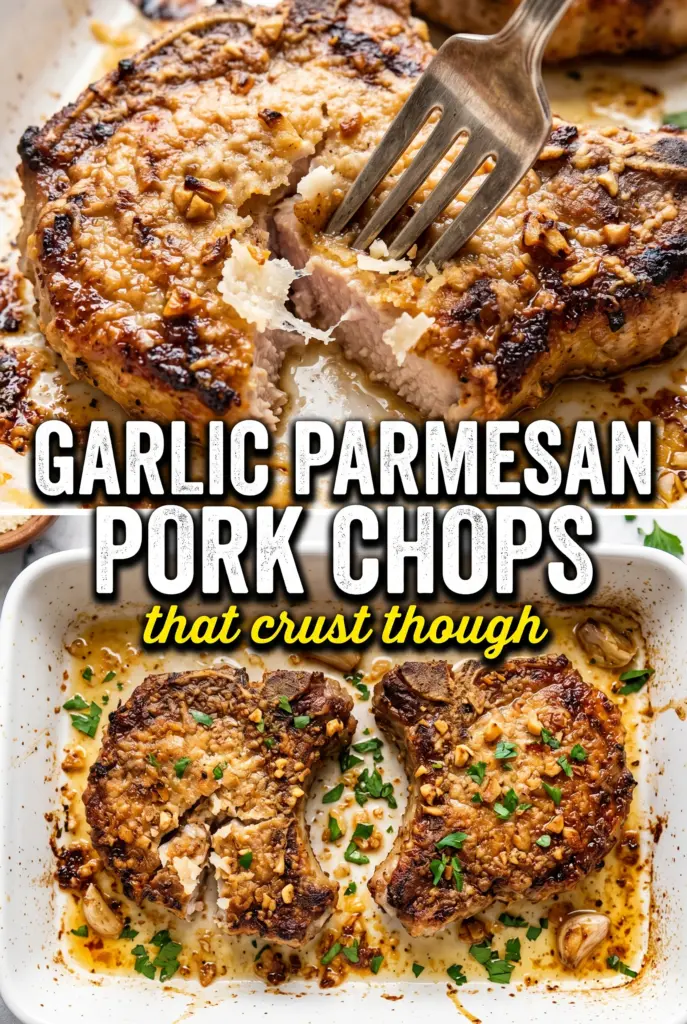 Baked Garlic Parmesan Pork Chops