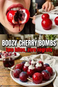 Boozy Cherry Bombs