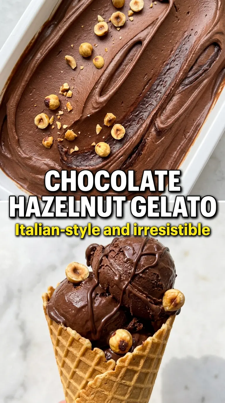 Chocolate-Hazelnut Gelato dense chocolatey hazelnut