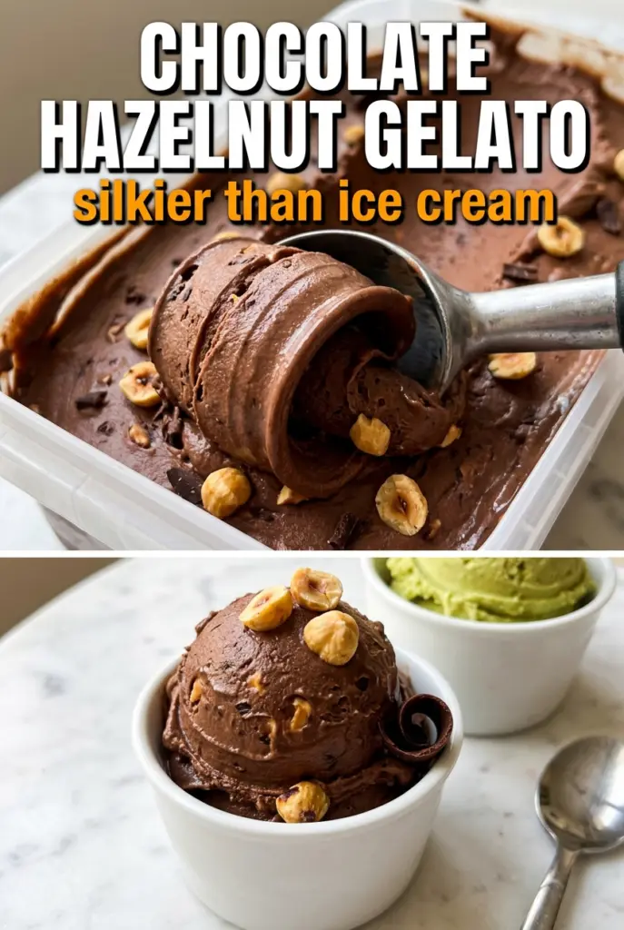 Chocolate-Hazelnut Gelato
