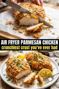 Crispy Air Fryer Parmesan Crusted Chicken