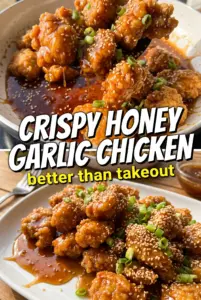 Crispy Chinese Honey Garlic Chicken