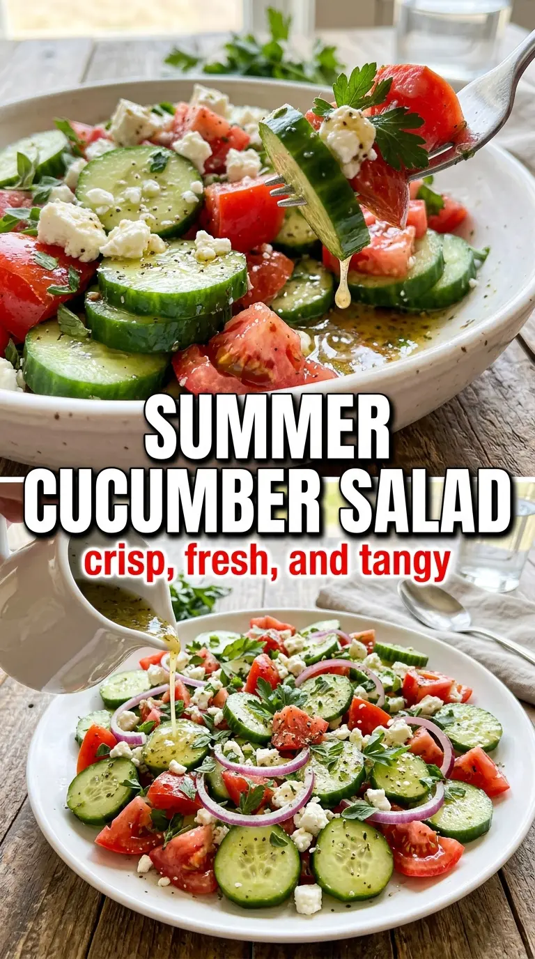 Cucumber Tomato Salad crisp tangy fresh