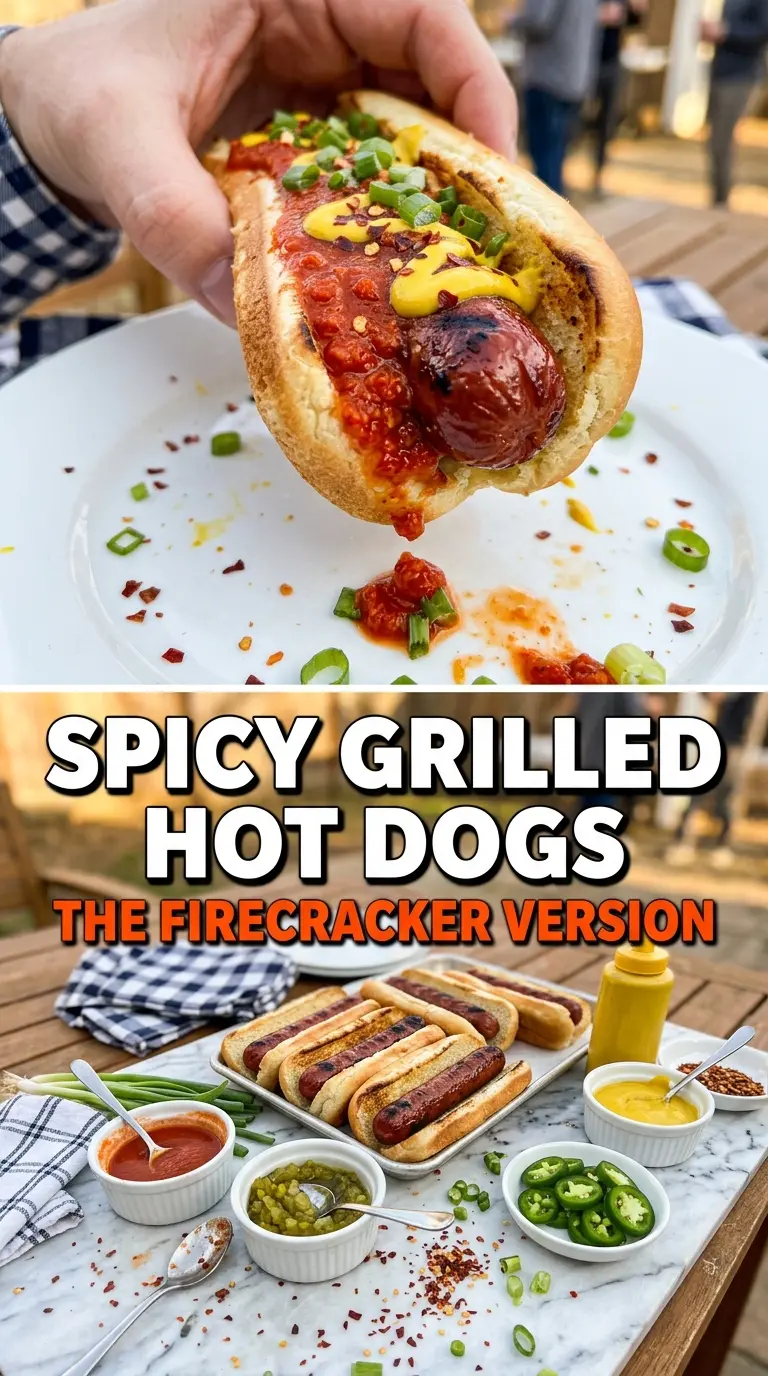 Firecracker Hot Dogs spicy grilled