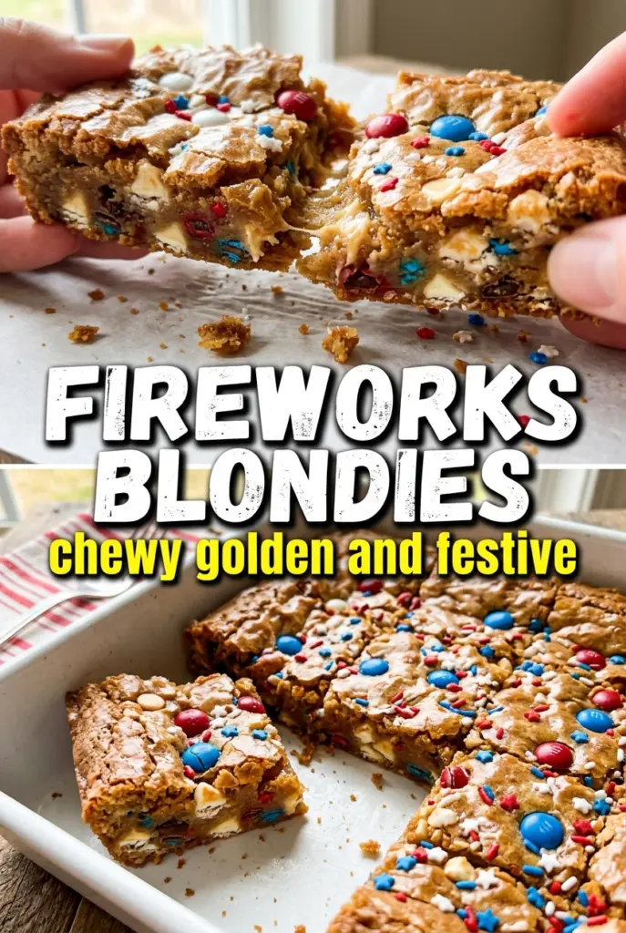 Fireworks Blondies